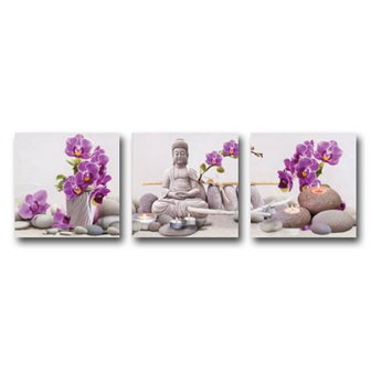 Diamond Painting Buddha Orchidee 120x40cm