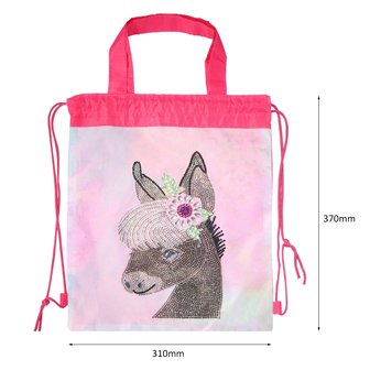 OP=OP Diamond Painting Rugzak Roze Uil
