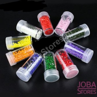 Diamond Painting Losse/Vervangende Potjes voor luxe bewaarkoffer (12 stuks)