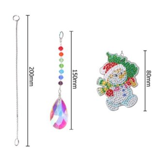 OP=OP Diamond Painting Kerst Hanger Sneeuwpop