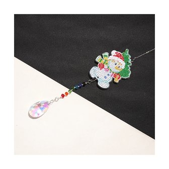 OP=OP Diamond Painting Kerst Hanger Sneeuwpop