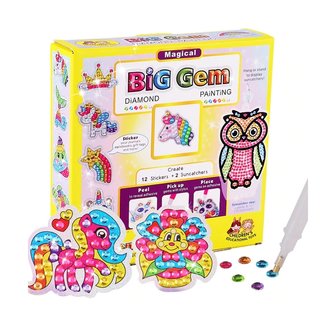 OP=OP Diamond Painting Kinder pakket 01 (12 stickers + 2 hangers)