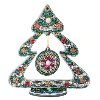OP=OP Diamond Painting Kerstboom op standaard 04