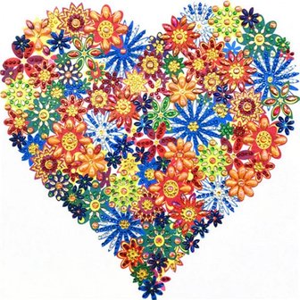OP=OP Special Diamond Painting Hart 25x25cm