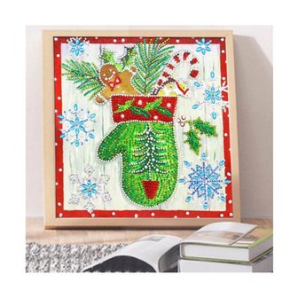 OP=OP Special Diamond Painting Kerst Want 25x25cm