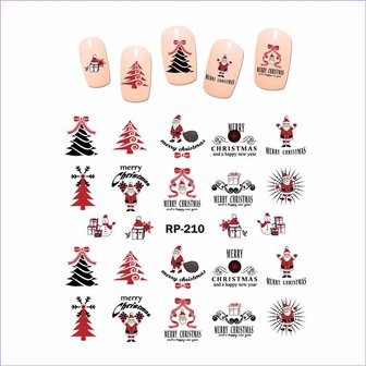 Nagel Sticker Set Kerst 03 (6 vellen)