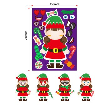 OP=OP Sticker Pret Sticker Set Kerst (8 stuks)