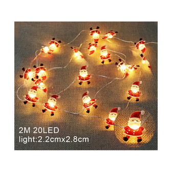OP=OP Kerst Lampjes Slinger Mini Kerstmannen (20 lampjes/2 meter)