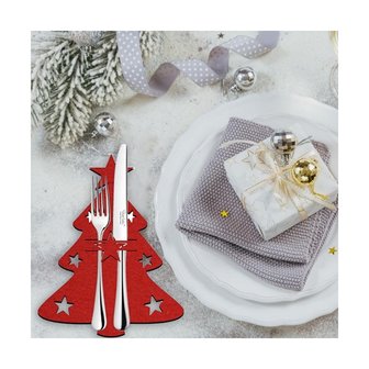 OP=OP Kerst Bestek Houders Kerstboom (4 stuks)