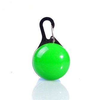 Led Lichtbol met clip voor honden halsband (Groen)