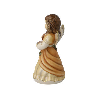 OP=OP Goebel - Kerst | Decoratief beeld / figuur Engel zoete lekkernij | Aardewerk, 15cm