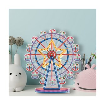 Diamond Painting Reuzenrad op standaard 01 (24cm)