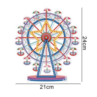 Diamond Painting Reuzenrad op standaard 01 (24cm)