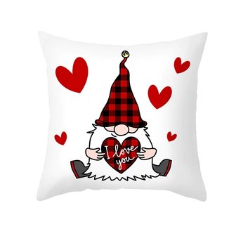 OP=OP Sier kussensloop Gnomes / Kabouters 02 (45cm) - Valentijnsdag - Moederdag TIP