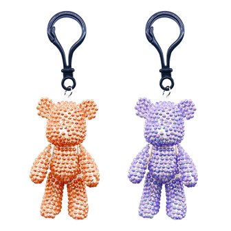 OP=OP Diamond Painting Sleutelhanger Set 3D Beren 03 (2 stuks)