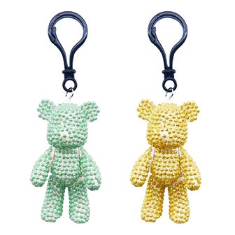 OP=OP Diamond Painting Sleutelhanger Set 3D Beren 04 (2 stuks)