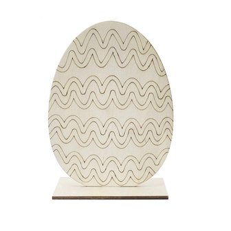 OP=OP Houten Paasei om zelf te beschilderen / kleuren (15cm)