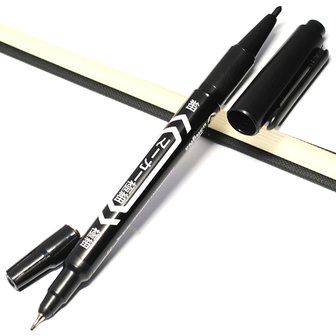 OP=OP Krastekening Correctie pen zwart (2 stuks)