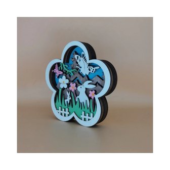 OP=OP Tafel decoratie Pasen met verlichting Wolk (13cm)