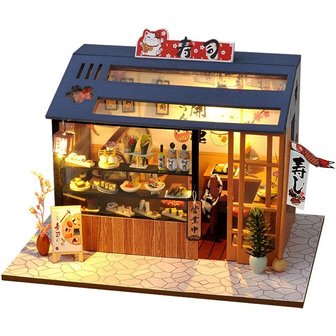OP=OP Miniatuur Zelfbouw Huisje TD35 Sushi Shop