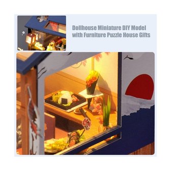 OP=OP Miniatuur Zelfbouw Huisje TD35 Sushi Shop