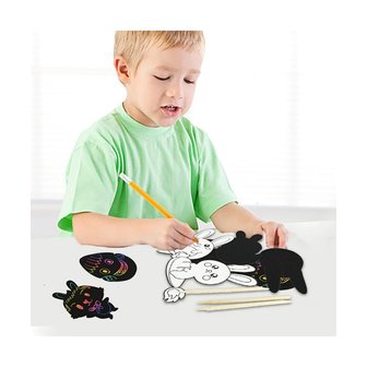OP=OP Kras Tekeningen set Paas hangers Groot (12 stuks)