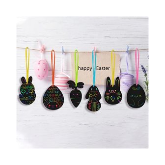 OP=OP Kras Tekeningen set Paas hangers Groot (12 stuks)