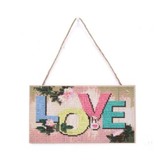 OP=OP Diamond Painting Welkomstbordje 19 25cm (Love)