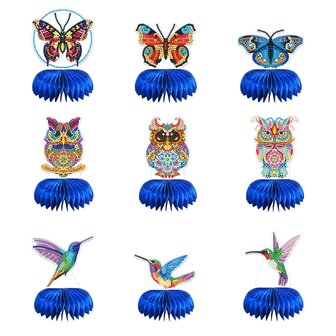 OP=OP Diamond Painting Waaierbloem decoratie set 01 (9 stuks)