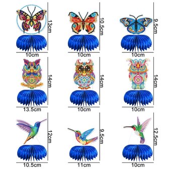 OP=OP Diamond Painting Waaierbloem decoratie set 01 (9 stuks)