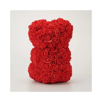Zeeproosjes beer met strik Rood 25cm met geschenkverpakking (Valentijnsdag / Moederdag TIP)