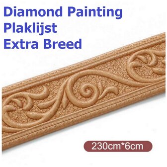 Diamond Painting Plaklijst op rol breed koper (230x5cm)