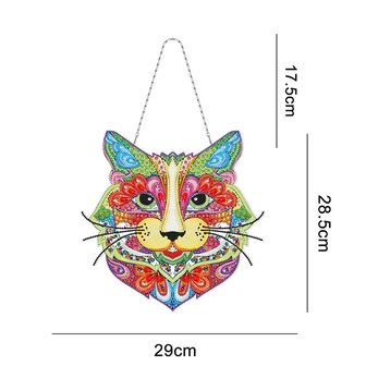 Diamond Painting Hangend Ornament Kat (30cm)