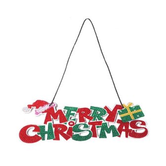 Diamond Painting Flexibel Ornament Merry Christmas (30cm)