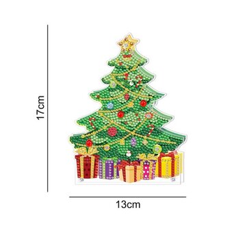 OP=OP Diamond Painting Staande Kerst Lamp 07 (Kerstboom)