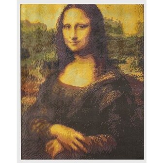 Grafix Diamond painting - Mona Lisa 40x50cm - Rond
