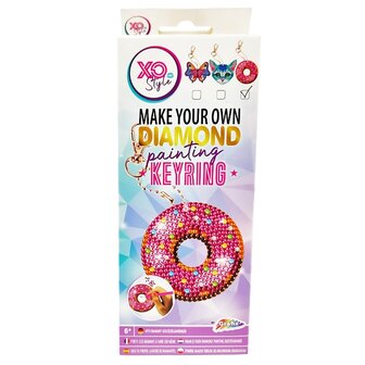 Grafix Diamond Painting Sleutelhanger Donut