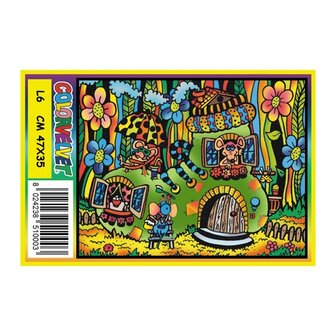 ColorVelvet Fluwelen kleurplaat groot L6 (47x35cm)