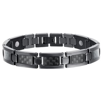 Magnetische Titanium (heren) armband Noah Zwart