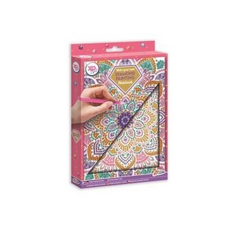 Grafix Diamond Painting A5 Hardcover notitieboek 100 pagina's (Mandala 2)