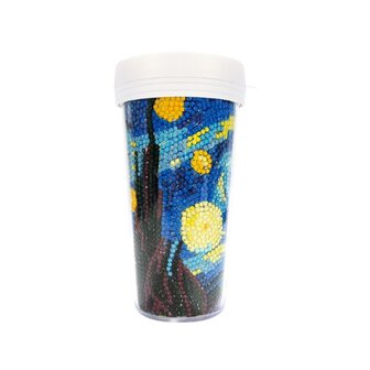 OP=OP Diamond Painting Drinkbeker 03 (Vincent van Gogh - Sterrennacht)