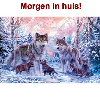 Diamond Painting Wolven Familie 40x60cm