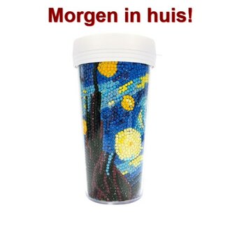 OP=OP Diamond Painting Drinkbeker 03 (Vincent van Gogh - Sterrennacht)