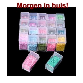 Diamond Painting Losse/Vervangende Potjes TicTac vierkant (30 stuks)