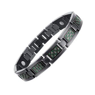 Magnetische Titanium (heren) armband Noah Groen