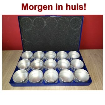 OP=OP Diamond Painting Opbergbakjes Aluminium (15 potjes groot)