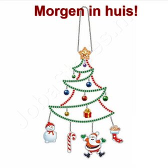 Diamond Painting Hangend Ornament Kerstboom (30cm)