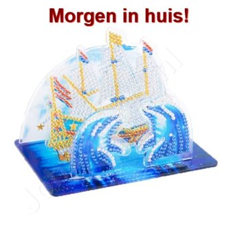 OP=OP Diamond Painting 3D Tafereel 007 Dolfijnen