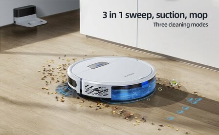 OP=OP Laresar - Honiture G20 Robot Stofzuiger 2000PA WiFi App bediening
