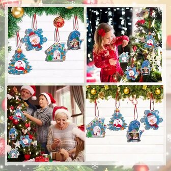 OP=OP Diamond Painting Kersthanger fotolijstjes set 003 (4 stuks)